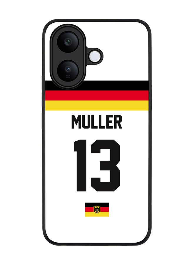 For vivo V60 Lite 5G / V60 Lite 4G Case,Slim fit Camera Protection, Shockproof Thin Phone cover  - Football - Germany,  Muller