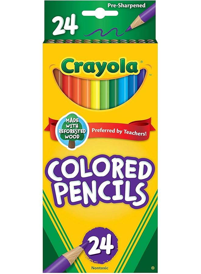 Crayola Colored Pencils Multi Color Long Cy68 4024 - Image 1