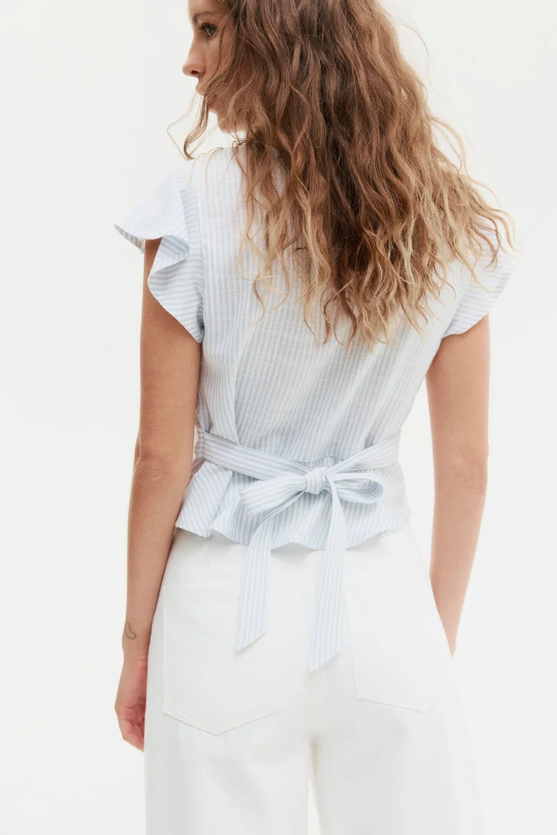 H&M Linen-blend blouse