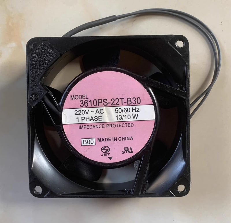 220V 13W 10W مروحة تبريد بإطار ألومنيوم مقاس 92x92x25mm مروحة محورية تيار متردد - Image 2
