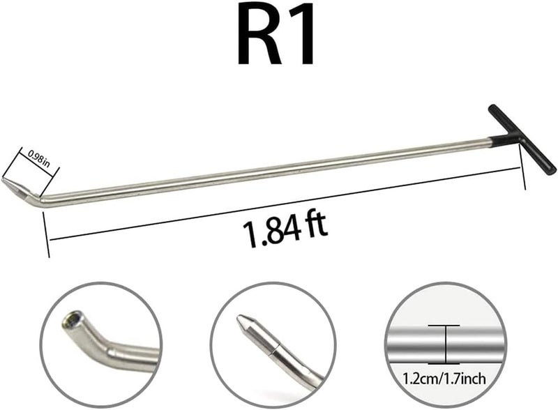 WHDZ Paintless Dent Repair Tools - 5 Piece Dent Removal Rods with Awl Head for Car Body Repair - Image 5
