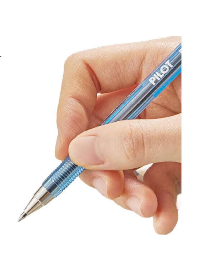 Pilot Ballpoint Pen, Woodpecker Atom Pen, Medium Oil Pen, Ballpoint Pen, Transparent Visible Pen Barrel, Bp-S 0.7Mm, Red, 12-Pack - Image 2