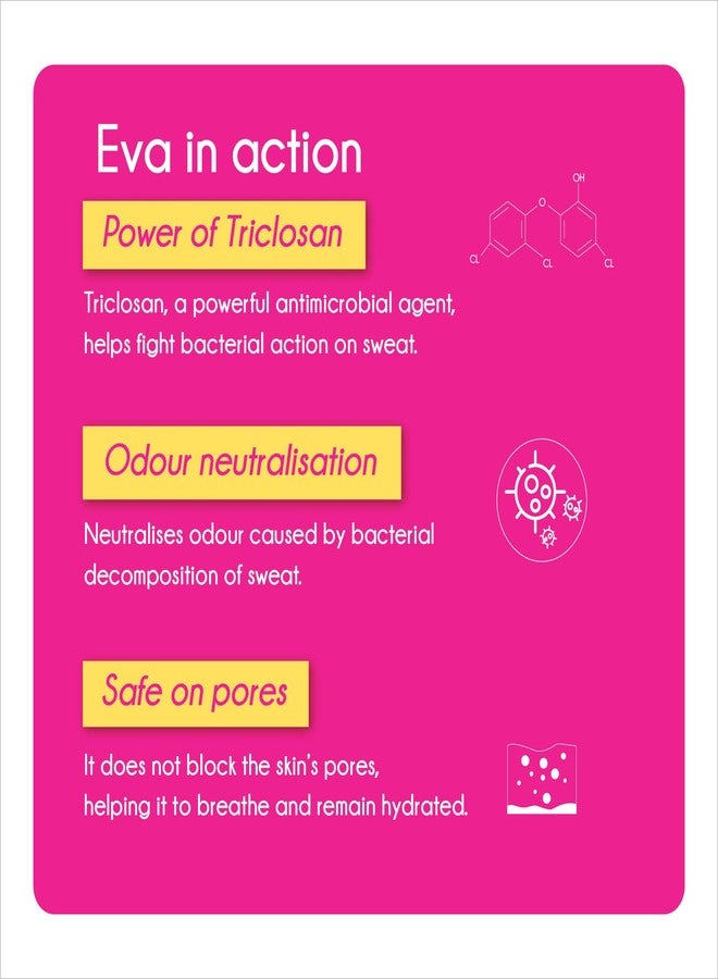 إيفا مجموعة إيفا الزهرية مزيلات عرق لطيفة على البشرة 125 مل (عبوة من 3 قطع) - Image 3