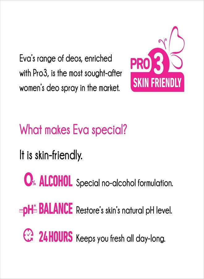 إيفا مجموعة إيفا الزهرية مزيلات عرق لطيفة على البشرة 125 مل (عبوة من 3 قطع) - Image 4