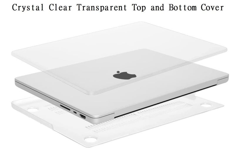Midkart Compatible with MacBook Pro 16 Inch Case M5 M4 M3 M2 M1 Release 2026-2021 A3429 A3428 A3403 A3186 A2991 A2780 A2485 Pro/Max Chip Hard Shell Cover Keyguard & Dust Plugs, Crystal Transparent - Image 4