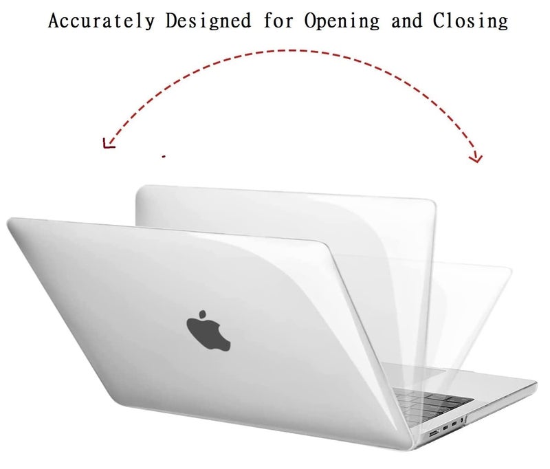 Midkart Compatible with MacBook Pro 16 Inch Case M5 M4 M3 M2 M1 Release 2026-2021 A3429 A3428 A3403 A3186 A2991 A2780 A2485 Pro/Max Chip Hard Shell Cover Keyguard & Dust Plugs, Crystal Transparent - Image 3