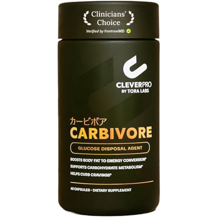 CleverPro Carbivore Carbohydrate Disposal Agent (GDA) with Chromium Picolinate & Dihydroberberine (DHB) – Better Than Berberine – 60 Capsules (30 Servings) - Image 1