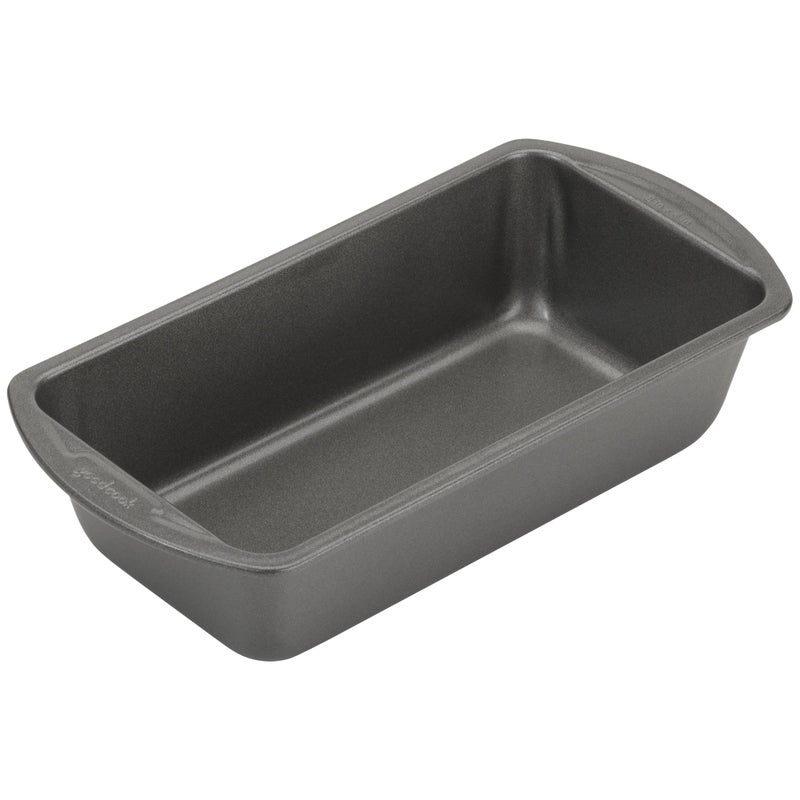 GoodCook Nonstick Loaf Pan Heavy-Duty Steel Bakeware with Easy-Clean Non-Stick Coating, Oven & Dishwasher Safe Pan for Meatloaf Breads Cakes Brownies Lasagnas Casseroles & More, 8 x 4-Inch, Gray - Image 1