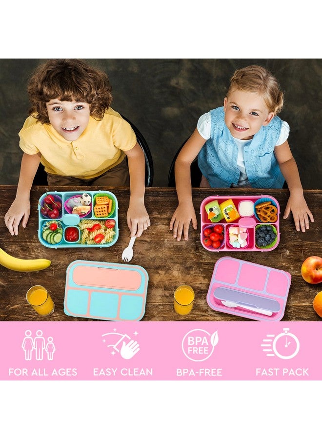 MaMix Bento Lunch Box, 4-Compartment Adult & Kids Lunch Containers (1300ML, Purple) - Image 5