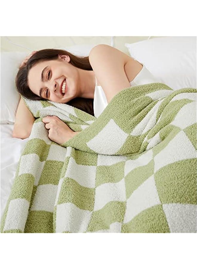 ins أريكة الشمالية بطانية بطانية مخلفية بطانية لوحة الشطرنج بطانية مخلفة بطانية تكييف الهواء بطانية صغيرة نصف مخلفية بطانية قيلولة الحجم 50 بوصة × 60 بوصة - Image 2