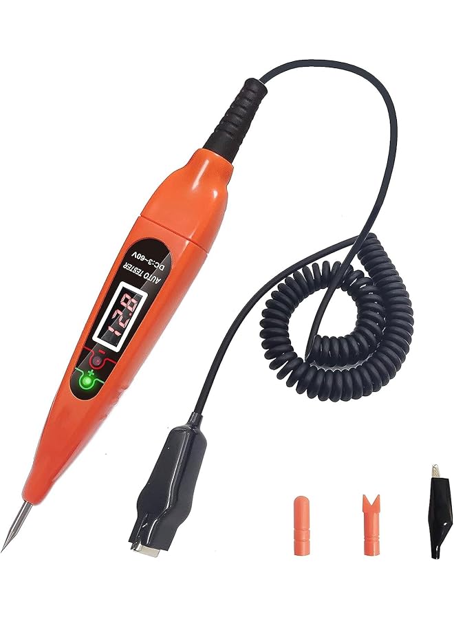 Excefore Automotive Test Light, Dc 3-60V Digital Lcd Circuit Tester, Heavy Duty Light Tester With Voltmeter And Probe, Circuits Low Voltage Tester Probe For Checking Vehicle Car Truck Motorcycle Boat Fuses - Image 1