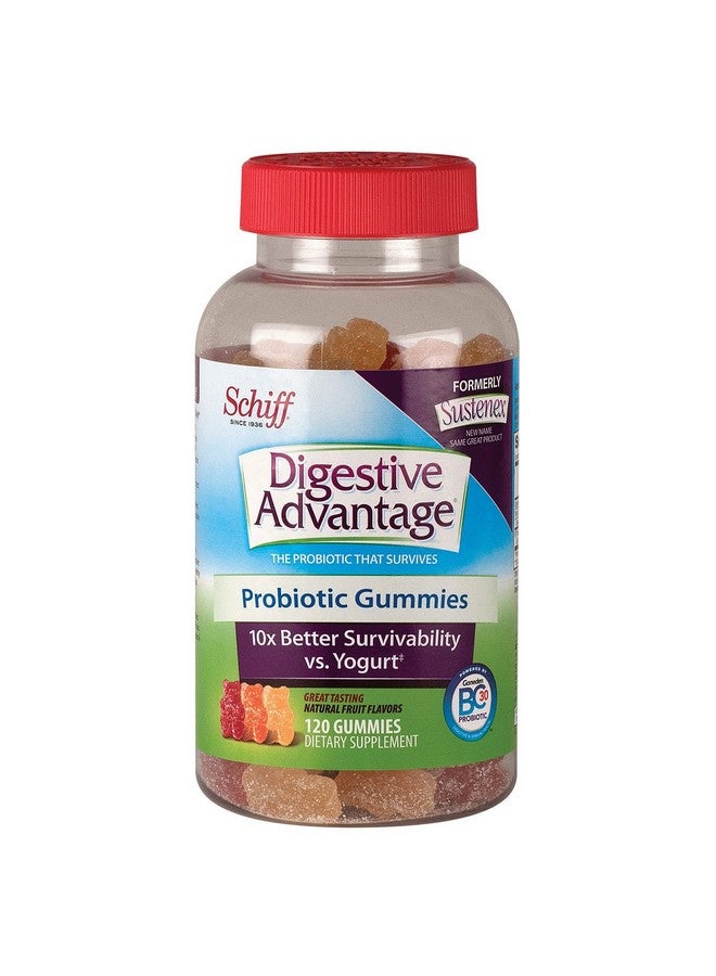 Schiff شيف ديجستيف أدفانتج بروبيوتيك جومي، 120 حبة، عبوة من 2 - Image 1