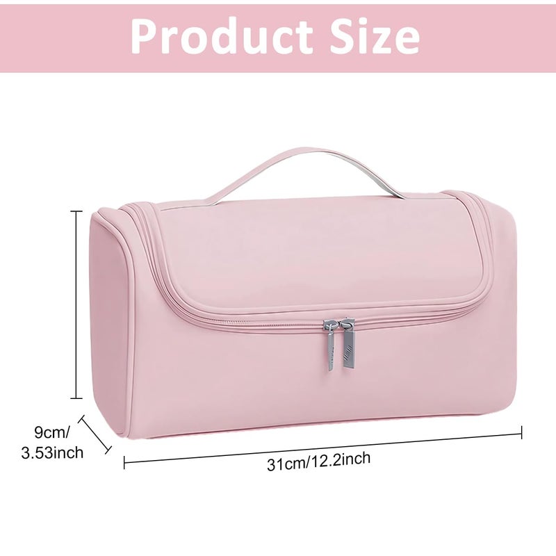 May Create MAYCREATE® Travel Storage Bag for Dyson Air wrap Holder Hair Styler Organizer for Airwrap Attachments Portable Storage Bag with Hanging Hook, Pink (Bag Only) - Image 2