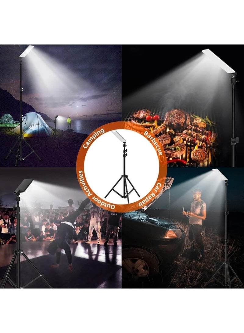 LIMOS Camping Light, LED Desert Light,Work Lights with Stand for Camping, Adjustable Metal Telescoping Tripod, Powered by USB Port, Multipurpose Lights Outdoor for Garden and Camp (Black) - Image 4