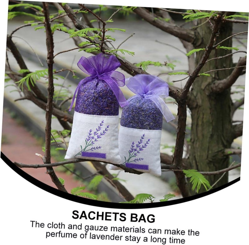 Lavender Sachet Bags Deep Purple Fragrance Bags Portable Empty Sachets 15pcs for Closet Freshener Home Fragrance - Image 3