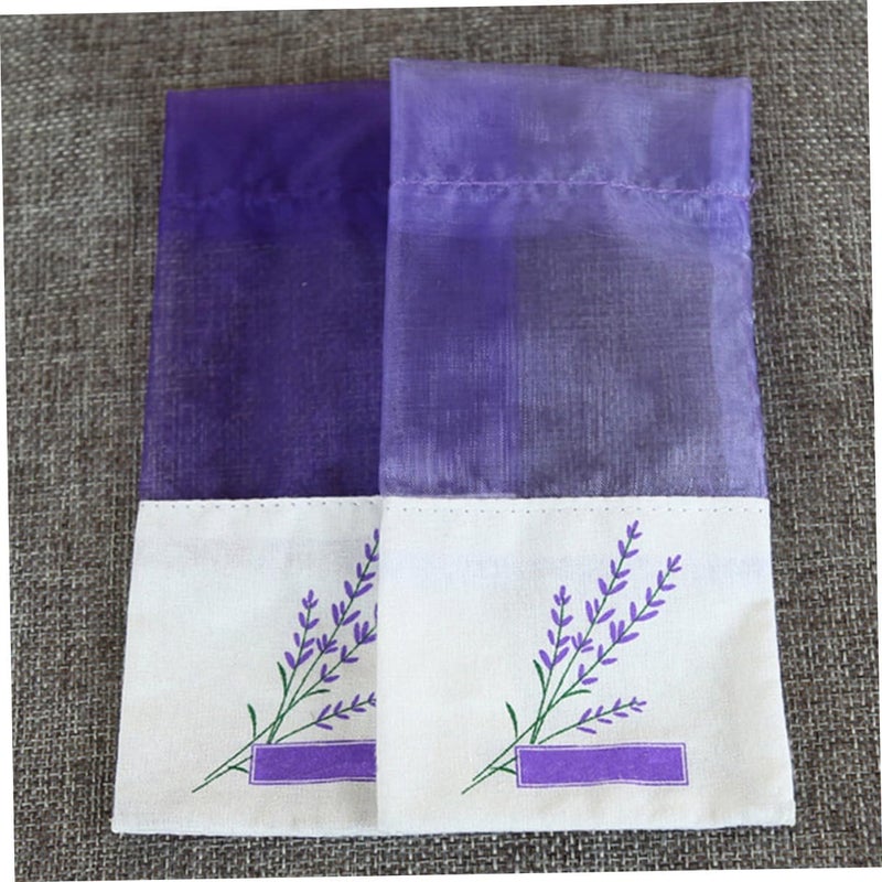Lavender Sachet Bags Deep Purple Fragrance Bags Portable Empty Sachets 15pcs for Closet Freshener Home Fragrance - Image 5