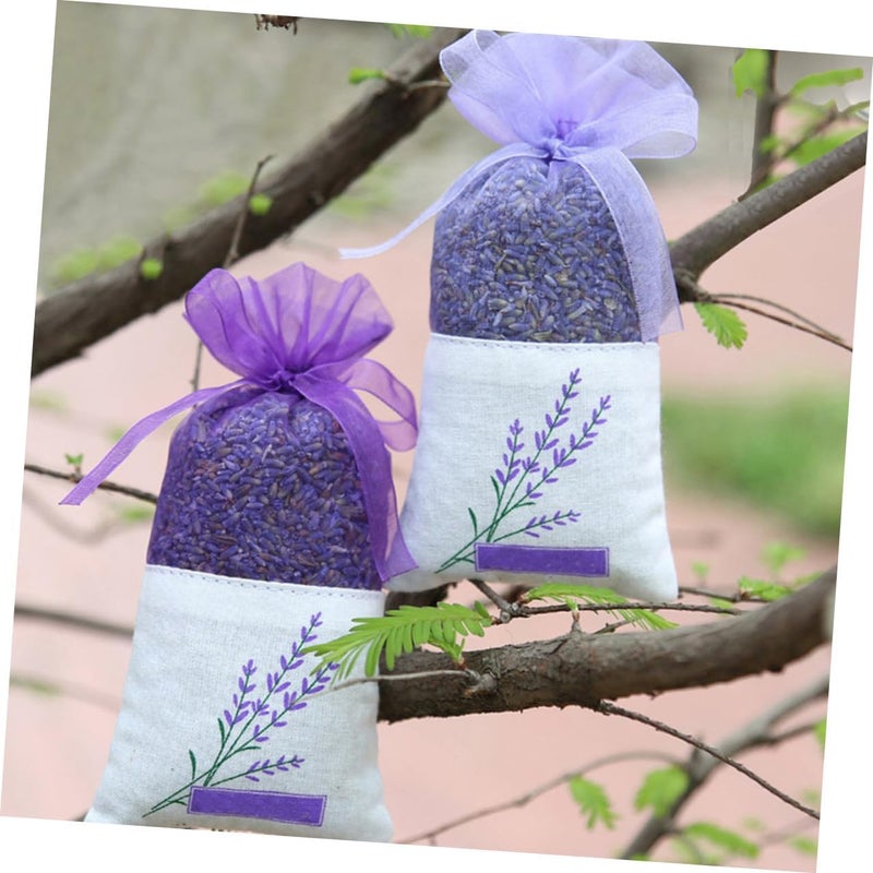 Lavender Sachet Bags Deep Purple Fragrance Bags Portable Empty Sachets 15pcs for Closet Freshener Home Fragrance - Image 4