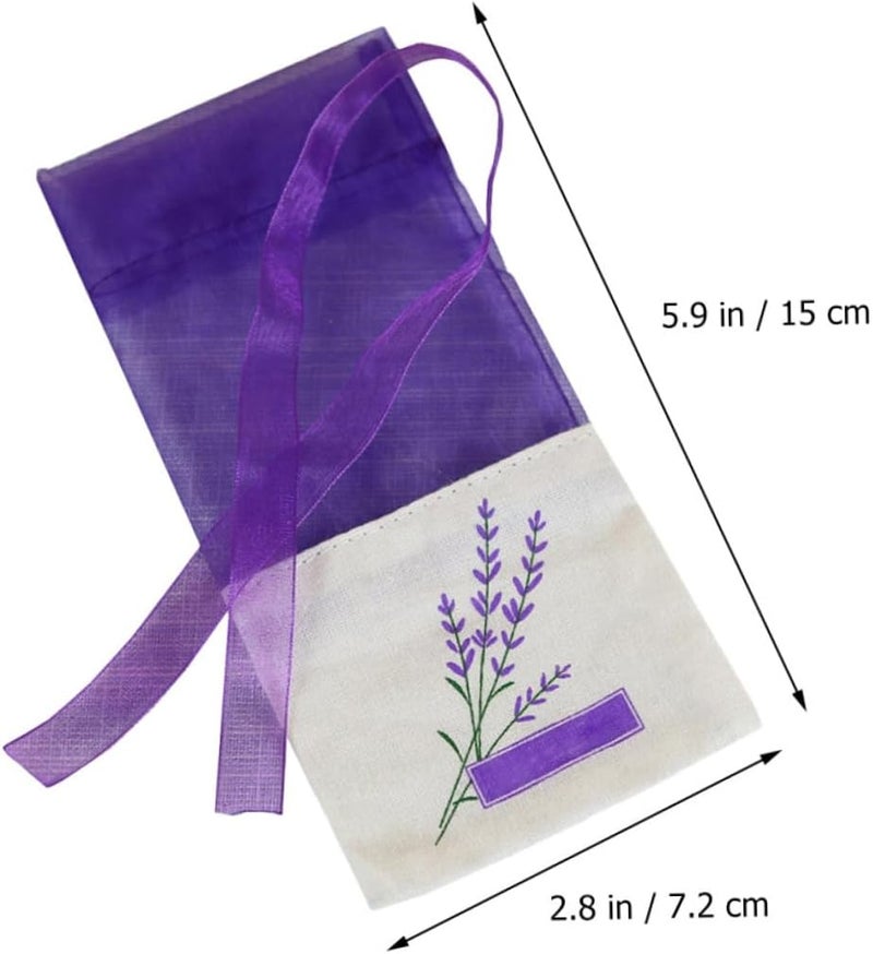Lavender Sachet Bags Deep Purple Fragrance Bags Portable Empty Sachets 15pcs for Closet Freshener Home Fragrance - Image 2