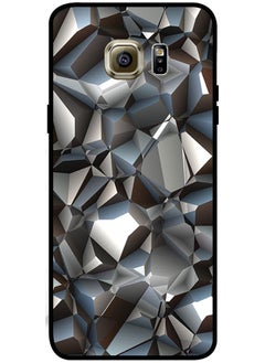 Protective Case Cover For Samsung Galaxy S6 Edge Smart Series Printed Protective Case Cover for Samsung S6 Edge 3D Grey Diamond Pattern
