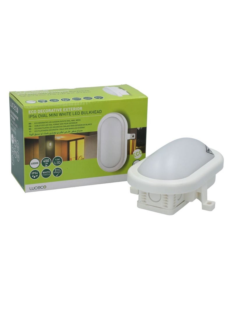 LUCECO - LED Bulkhead Mini Oval 5.5W - Image 1