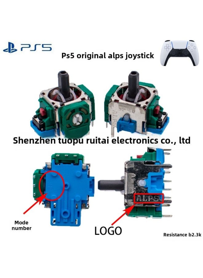 PS4 Handle 3D Rocker PS5 Gamepad Joystick Original PS4 Yellow Rocker PS5 Rocker-Product Color:PS5 Original ALPS  - Image 1