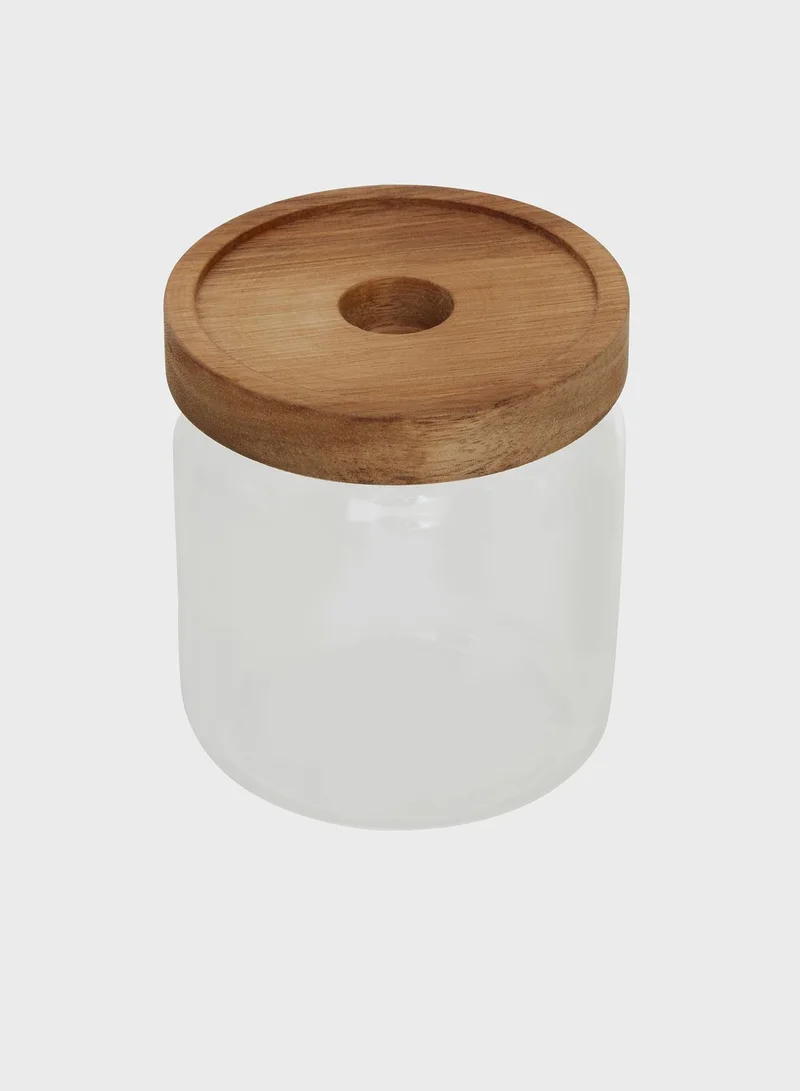 Premier Freska Glass Storage Jar With Acacia Lid 500Ml