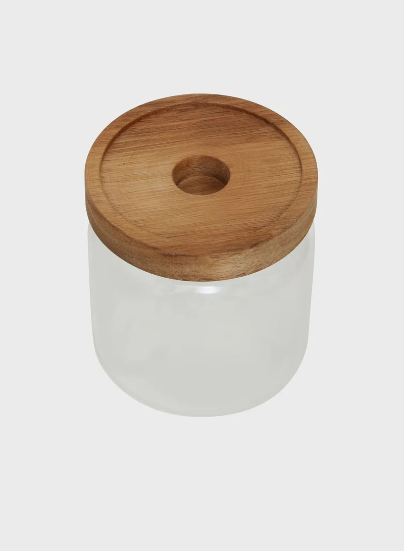 Premier Freska Glass Storage Jar With Acacia Lid 500Ml
