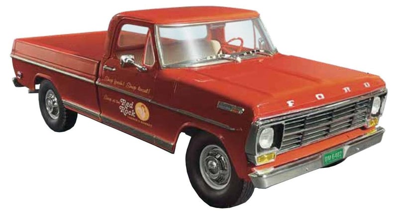 Moebius Models 2564 1:25 1968 F0RD F-250 Custom Cab Pickup Plastic Model Kit - Image 1