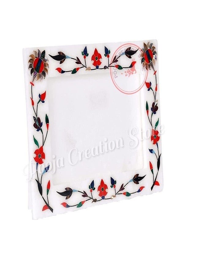Pooja Creation White Marble Photo Frame Showpeace Item for Home Decoration 8x6 inch - Image 5
