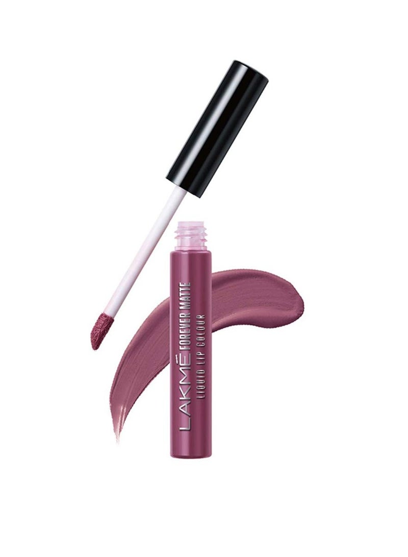 LAKME لون شفاه سائل مطفي إلى الأبد، موف فلينج، 5.6 مل - Image 1