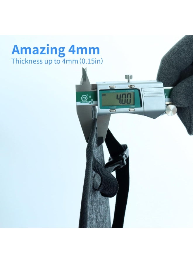 Car Seat Protector Large Kick Mat 2 Pack Durable Water Resistant Auto Seat Back Covers with 2 Mesh Pockets Protection Anst Dust Mud Scratches (Black, 2-Pack) - Image 3