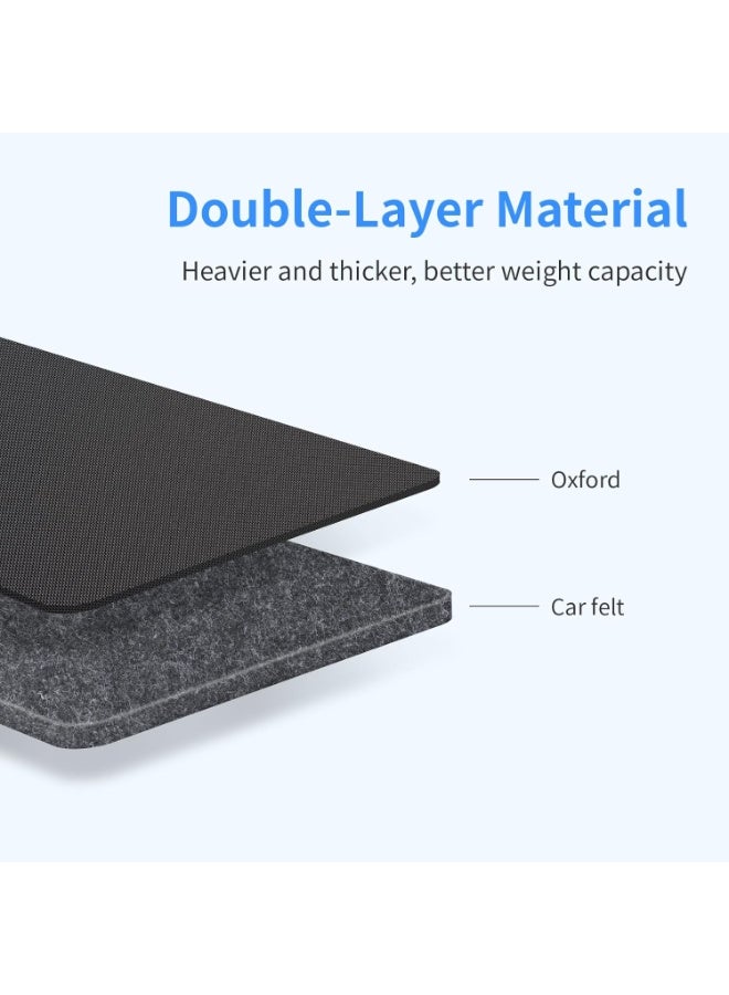 Car Seat Protector Large Kick Mat 2 Pack Durable Water Resistant Auto Seat Back Covers with 2 Mesh Pockets Protection Anst Dust Mud Scratches (Black, 2-Pack) - Image 5