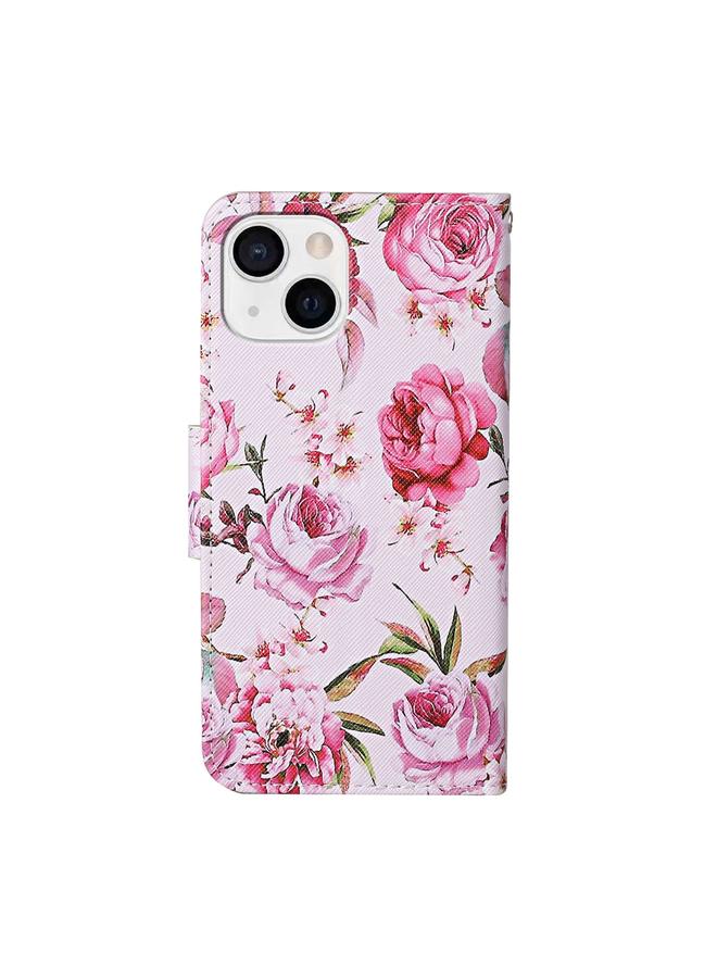 Zaboon Case For iPhone 13 Colored Drawing Pattern Flip Leather Case - Image 3