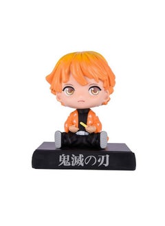 Trunkin Trunkin Zenitsu Demon Slayer Anime Bobblehead Action Figure Bobble Head car Accessory  - Image 1
