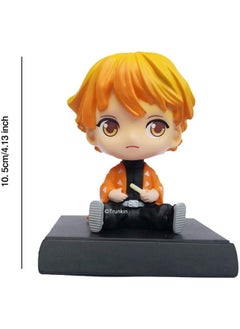 Trunkin Trunkin Zenitsu Demon Slayer Anime Bobblehead Action Figure Bobble Head car Accessory  - Image 3