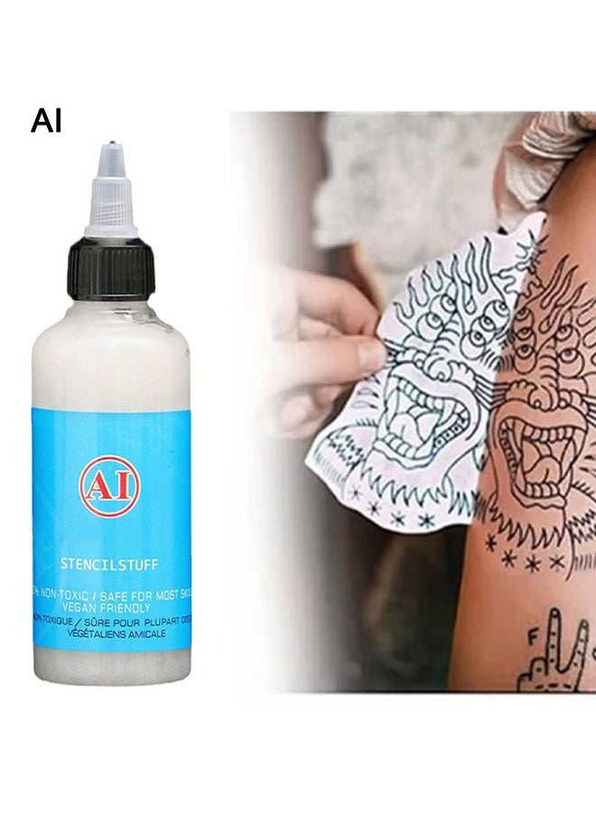 AI Stencil Stuff -Tattoo Setncil Gel,Template Base Paste Semi-permanent Tattoo Transfer Paste Transfer Paste Suitable for Transfer Paper Machine Tattoo Supplies Accessories 30ML - Image 1