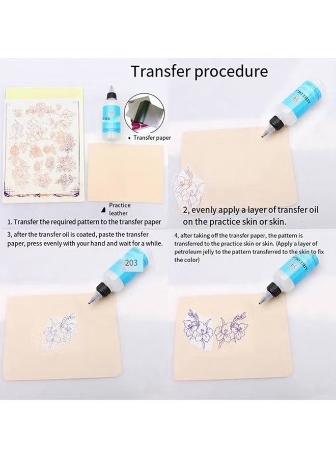 AI Stencil Stuff -Tattoo Setncil Gel,Template Base Paste Semi-permanent Tattoo Transfer Paste Transfer Paste Suitable for Transfer Paper Machine Tattoo Supplies Accessories 30ML - Image 5