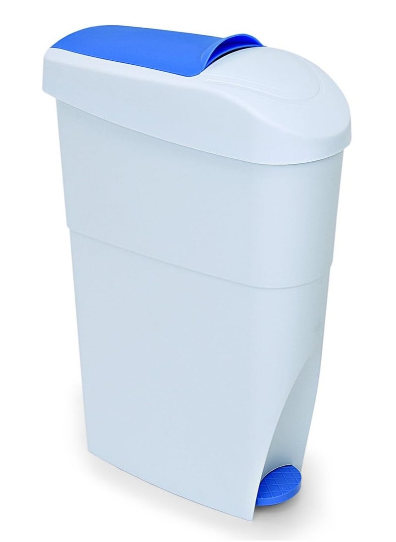 VINSTAR - 21 Ltr Lady Sanitary Napkin Bin Polypropylene Pedal Dustbin For Toilet Hygienic Feminine Waste Disposal - Image 1