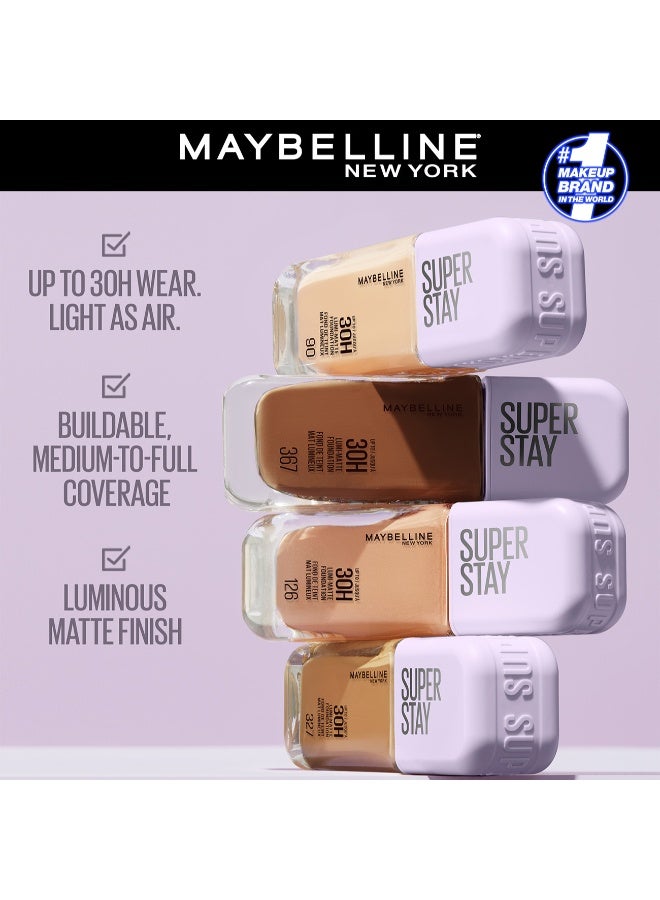 MAYBELLINE NEW YORK MAYBELLINE SUPER STAY LUMI-MATTE FOUNDATION 30H LONGWEAR, LIGHTWEIGHT, WATERPROOF, SWEATPROOF, HEATPROOF, STAY TRUE TO TONE ALL DAY, 248 - Image 3