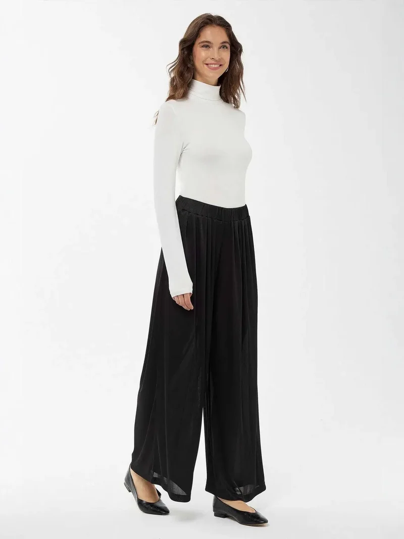 HICCUP Wide Leg Elastic Waist Pants