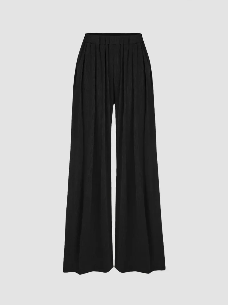 HICCUP Wide Leg Elastic Waist Pants