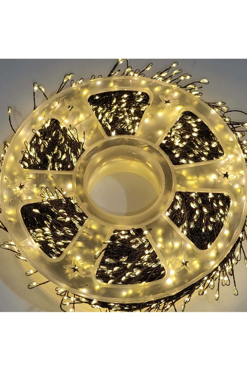 أضواء خرافية LED بطول 20 مترًا على شكل مفرقعة نارية وسلسلة من النجوم لتزيين غرفة النوم والحفلات وشجرة الكريسماس وسلسلة من الأضواء المقاومة للماء - Image 2