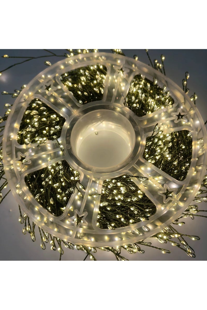 أضواء خرافية LED بطول 20 مترًا على شكل مفرقعة نارية وسلسلة من النجوم لتزيين غرفة النوم والحفلات وشجرة الكريسماس وسلسلة من الأضواء المقاومة للماء - Image 3