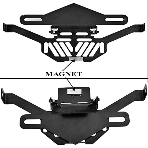 AUTOPOWERZ Premium Magnetic Foldable Tail Tidy Number Plate Holder for Universal for All Bikes - Image 2
