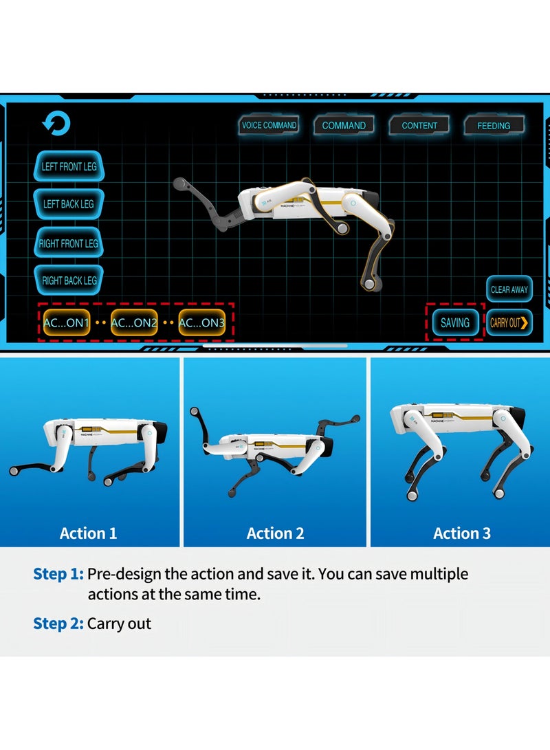 GENNEXT Smart Robotic Dog with Voice Command App Controlled Interactive Toy for Kids with Dancing and Walking Modes - Image 3