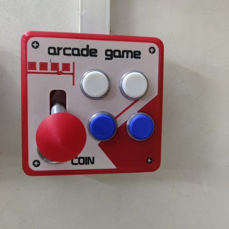 Retro Arcade 3D Printed Switch Panel Decoration with Joystick Switch - Image 5