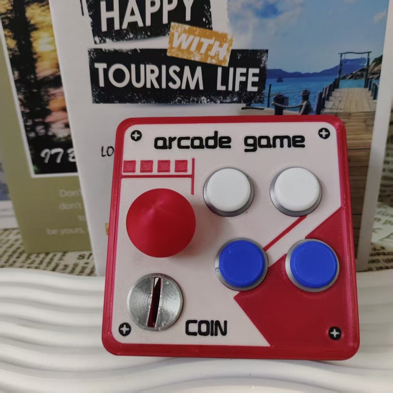Retro Arcade 3D Printed Switch Panel Decoration with Joystick Switch - Image 4