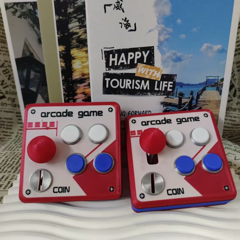Retro Arcade 3D Printed Switch Panel Decoration with Joystick Switch - Image 2