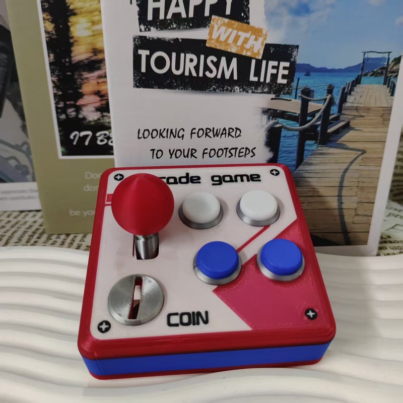 Retro Arcade 3D Printed Switch Panel Decoration with Joystick Switch - Image 3