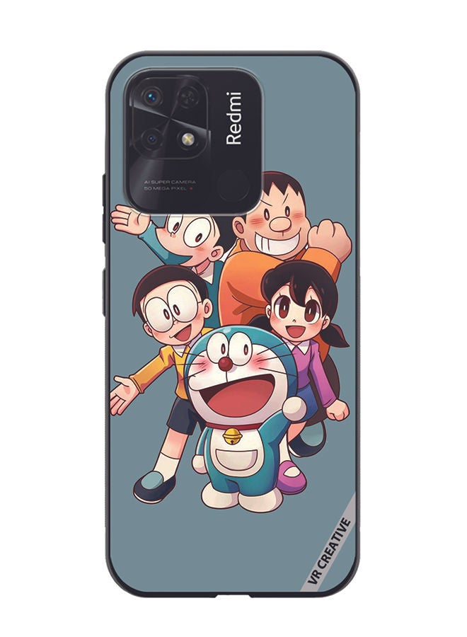VR CREATIVE Protective Case Cover For Xiaomi Redmi 10C Doremon Design Multicolour - Image 1
